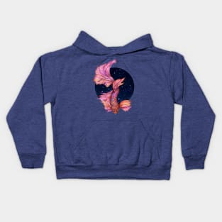 Rainbow Waters - The Betta Fish Kids Hoodie